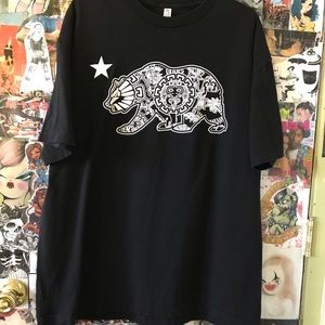 Aztec / california bear graphic tee